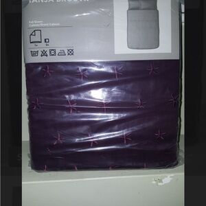 IKEA Dark Purple Duvet Cover Set